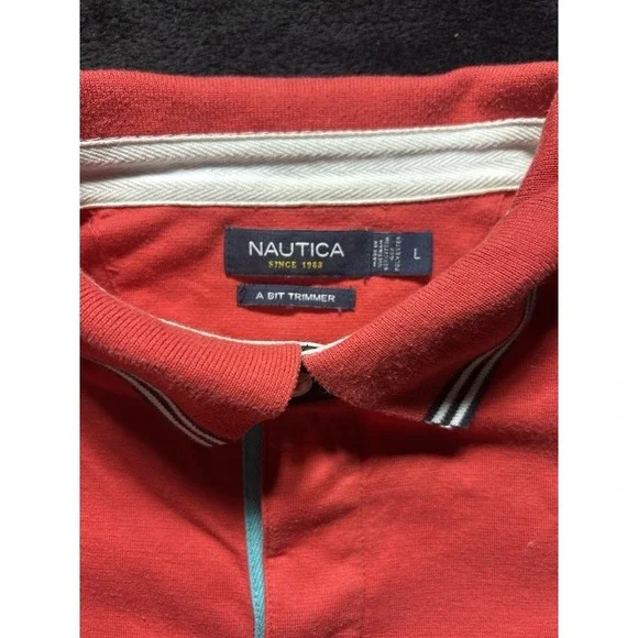 Nautical Red And Blue Sailing Polo A Bit Trimmer Fit - Picture 3 of 6